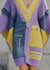 Kvinders Lang Sweater Asymmetrisk Patchwork Denim 3