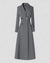 Kvinders Lang Trenchcoat med Knapper 1