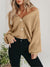 Kvinders Langærmet Cardigan Button Up Polyester 3