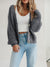 Kvinders Langærmet Cardigan Button Up Polyester 7