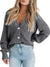 Kvinders Langærmet Cardigan Button Up Polyester 8