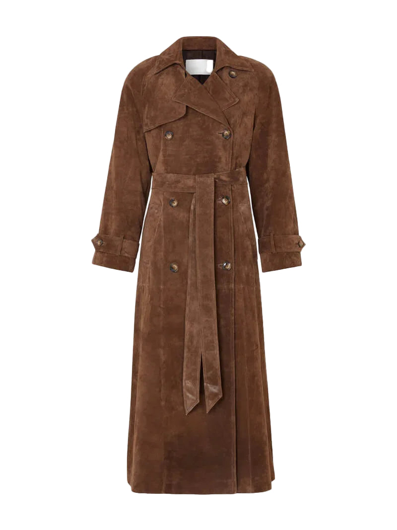 Kvinders Langline Trenchcoat Stilfuld 0