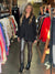 Kvinders Leggings i Faux Læder Chokolade 1