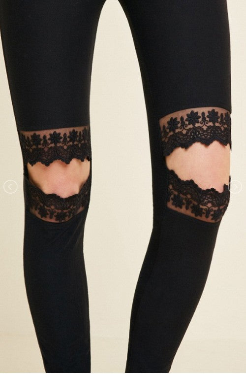 Kvinders Leggings med Udsnit i Blonde 3