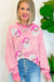 Kvinders Løs Top med Santa Claus Print Lange Ærmer Polyester Elastan 2