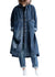 Kvinders Løse Denim Jakke med Åben Side 0