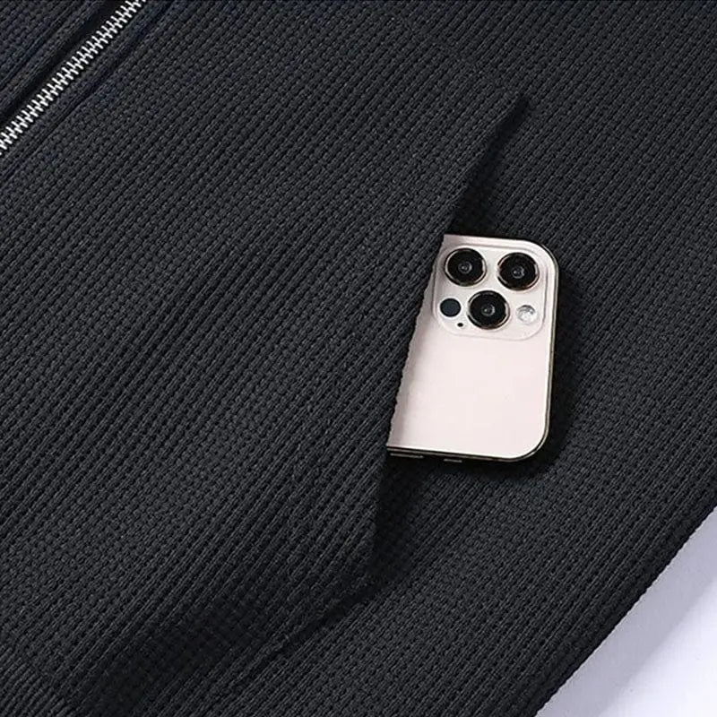 Kvinders Loungewear Sæt Trendy Vaffelstrik 6