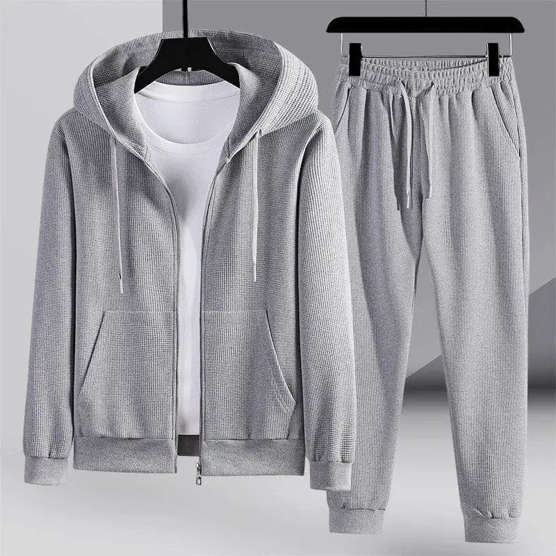 Kvinders Loungewear Sæt Trendy Vaffelstrik 9
