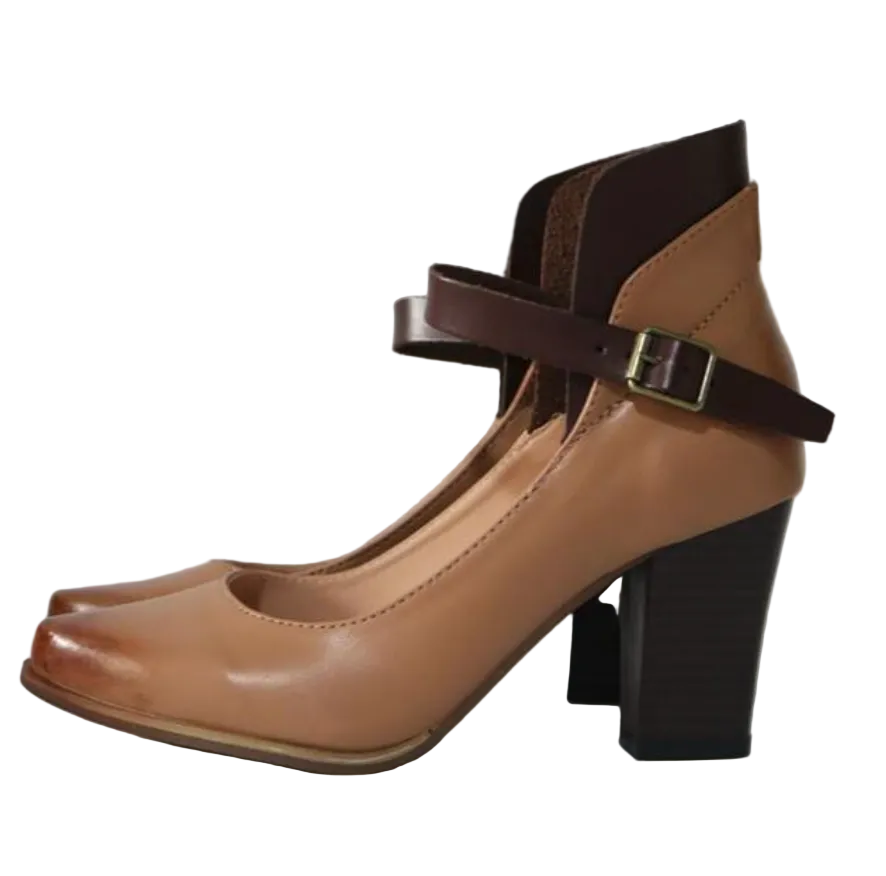 Kvinders Mary Jane Pumps Stilfuld Med Justerbar Rem 1