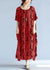 Kvinders Maxi Kjole Lagdelt Linned Oversized 12