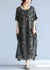 Kvinders Maxi Kjole Lagdelt Linned Oversized 15