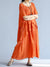Kvinders Maxi Kjole Lagdelt Linned Oversized 4