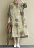 Kvinders Maxi Kjole Linned Oversize Skjortestil 10
