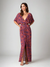 Kvinders Maxi Kjole Overslag Boho Stil 0