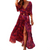 Kvinders Maxi Kjole Overslag Boho Stil 4