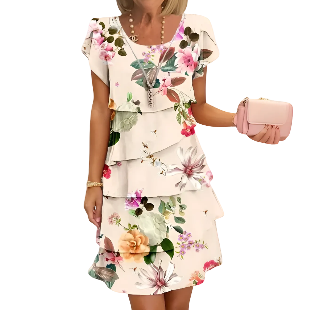 Kvinders Maxikjole Med Blomsterprint 0