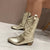 Kvinders Metallic Cowboystøvler Carina 5