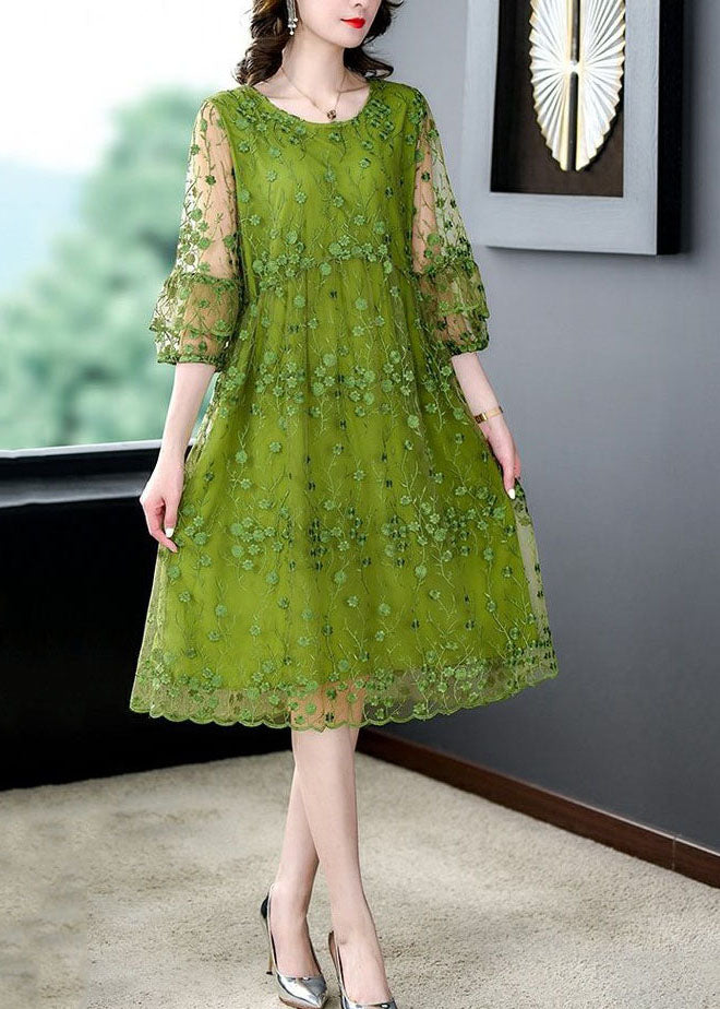 Kvinders Mid Dress Tulle Broderet 1