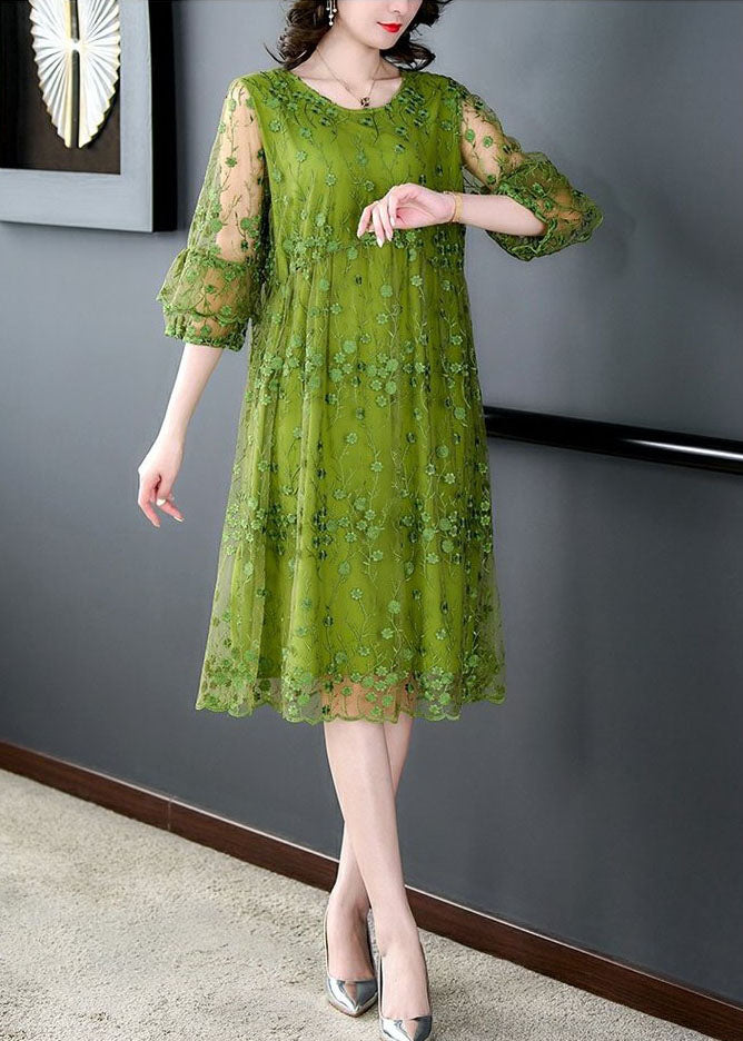 Kvinders Mid Dress Tulle Broderet 2