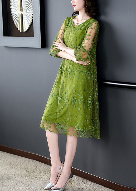 Kvinders Mid Dress Tulle Broderet 3