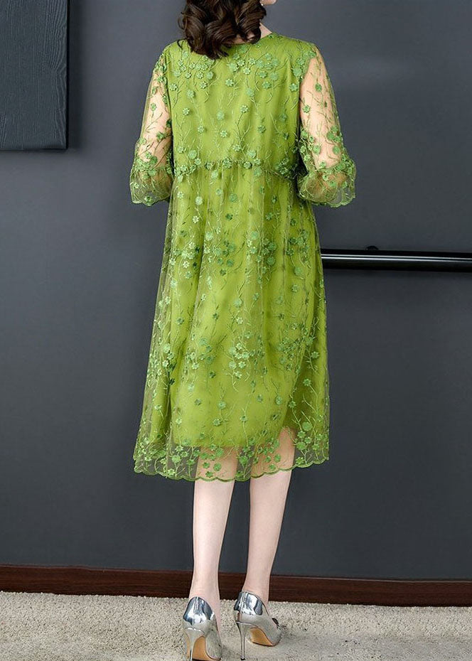 Kvinders Mid Dress Tulle Broderet 4