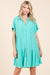 Kvinders Mini Kjole Button Down Linned Blend 1