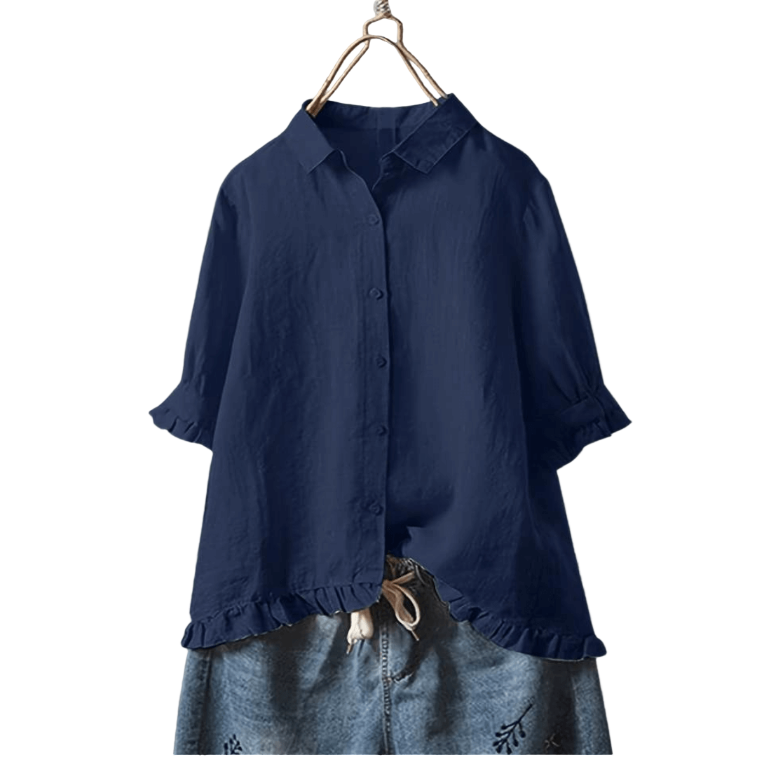Kvinders Moderne Bluse i Komfortabel Design 0