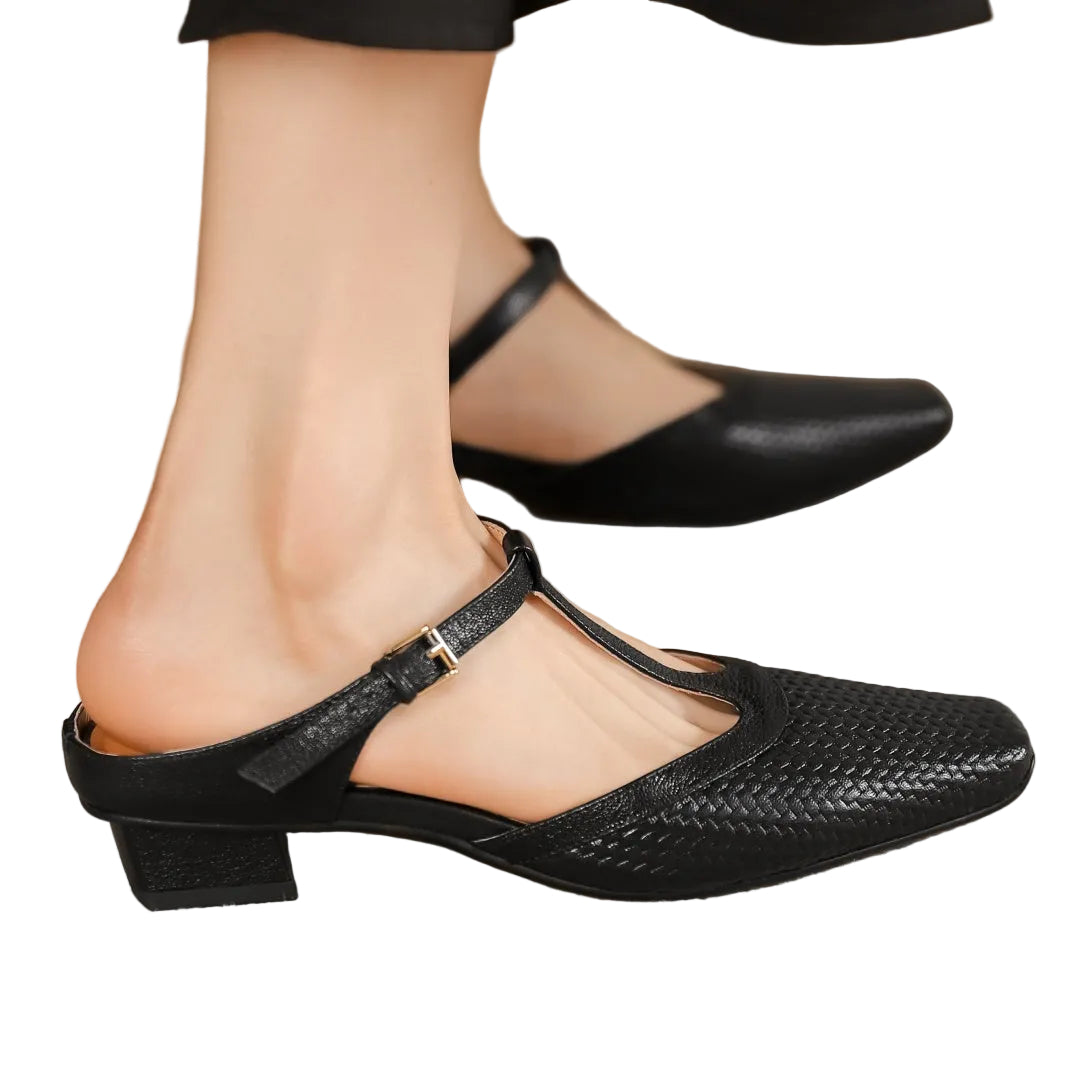 Kvinders Mules Vævet Design 5