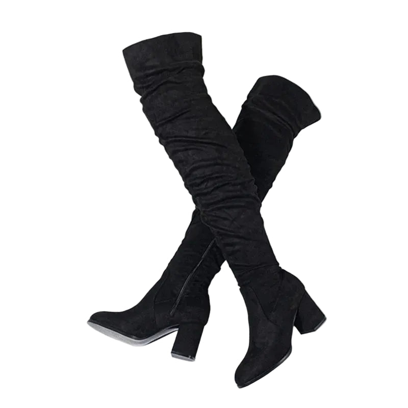Kvinders Over-the-Knee Støvler med Hæl 0