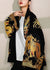 Kvinders Oversized Cardigan Jakke med Drageprint Casual 1