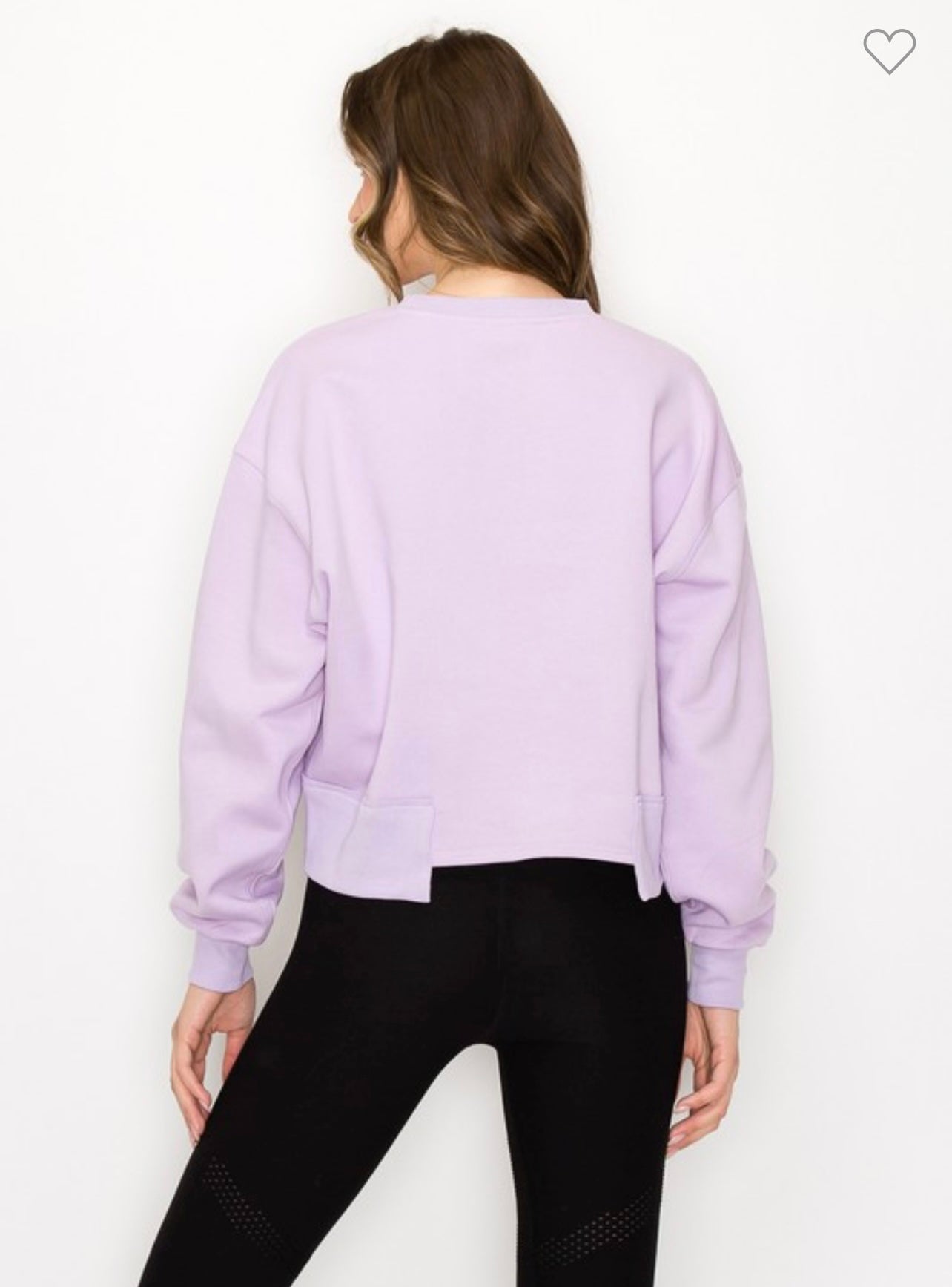 Kvinders Oversized Cropped Sweatshirt Blødt Stof 1