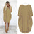 Kvinders Oversized Kjole med Runder Hals og Lommer 9