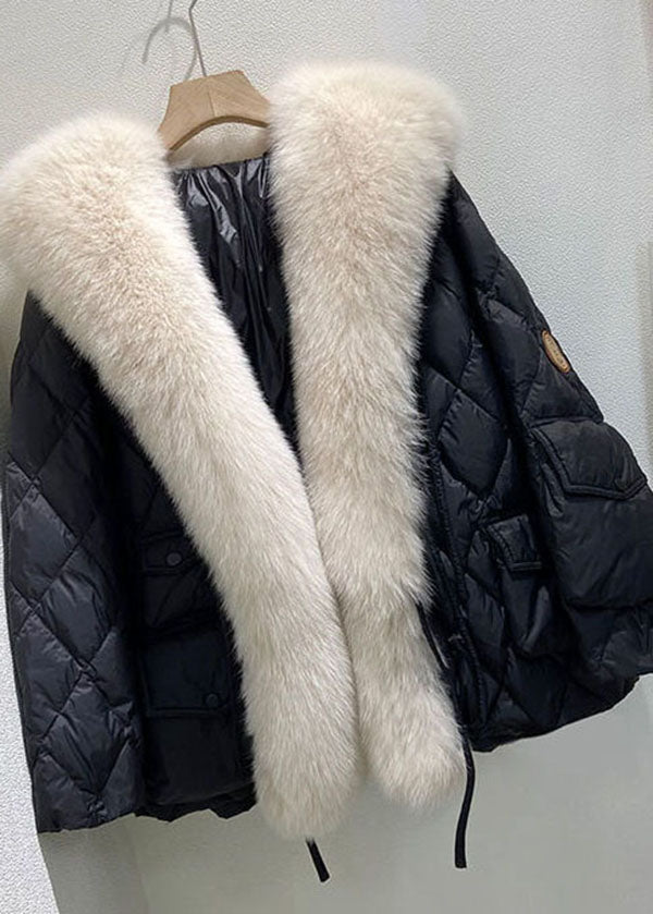 Kvinders Oversized Pufferjakke med Fur Krave 3