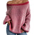 Kvinders Oversized Pullover Blød Strik med Lanternesleeves 0