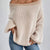 Kvinders Oversized Pullover Blød Strik med Lanternesleeves 3