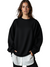 Kvinders Oversized Sweater Blød Materiale Minimalistisk Design 0