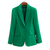 Kvinders Plaid Blazer Elegant Acetat-Spandex 0