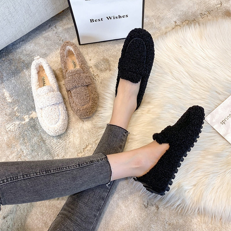 Kvinders Pluche Sloffer med Antislip Bund 5