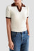Kvinders Polo T-shirt med Farveblokke og Hakket Krave 7
