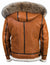 Kvinders Saueskinnsjakke med Pelshette Casual Tidløs Design 3