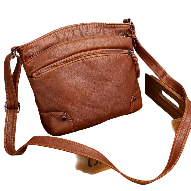 Kvinders Skuldertaske i Læder 0