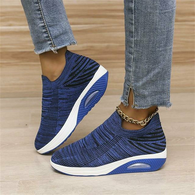 Kvinders Slip-On Sneakers Mesh Design Syntetisk med Luft Hæl 3