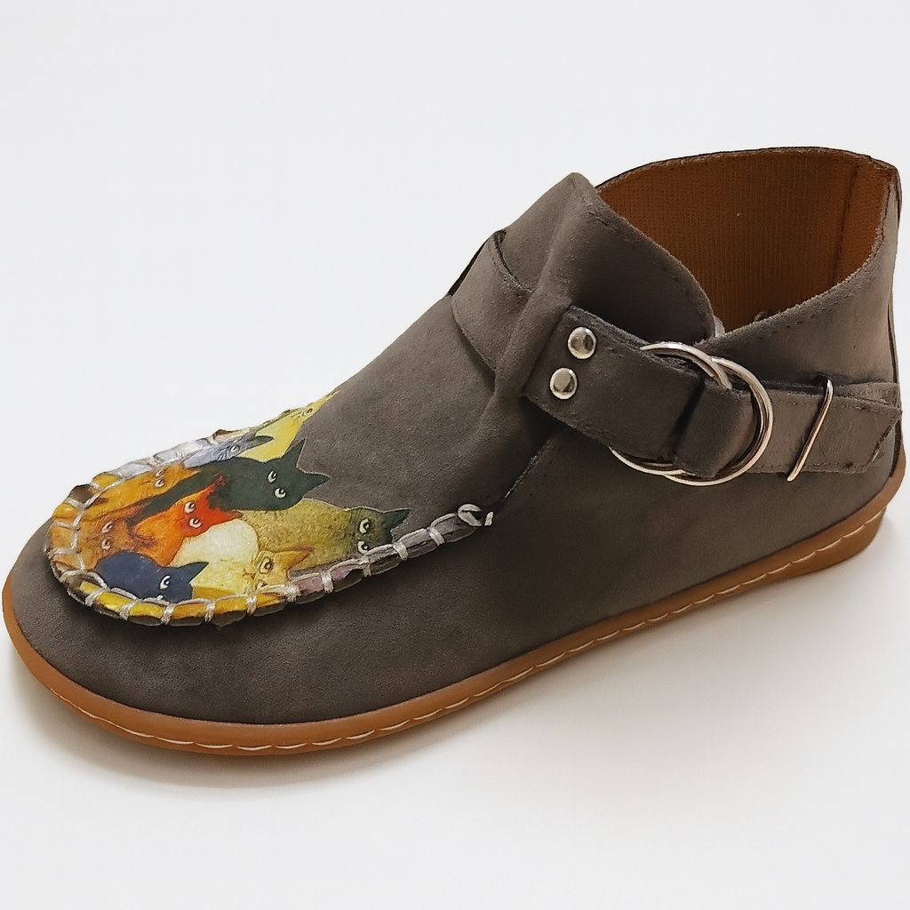 Kvinders Slip-on Sko med Kunstnerisk Design 7