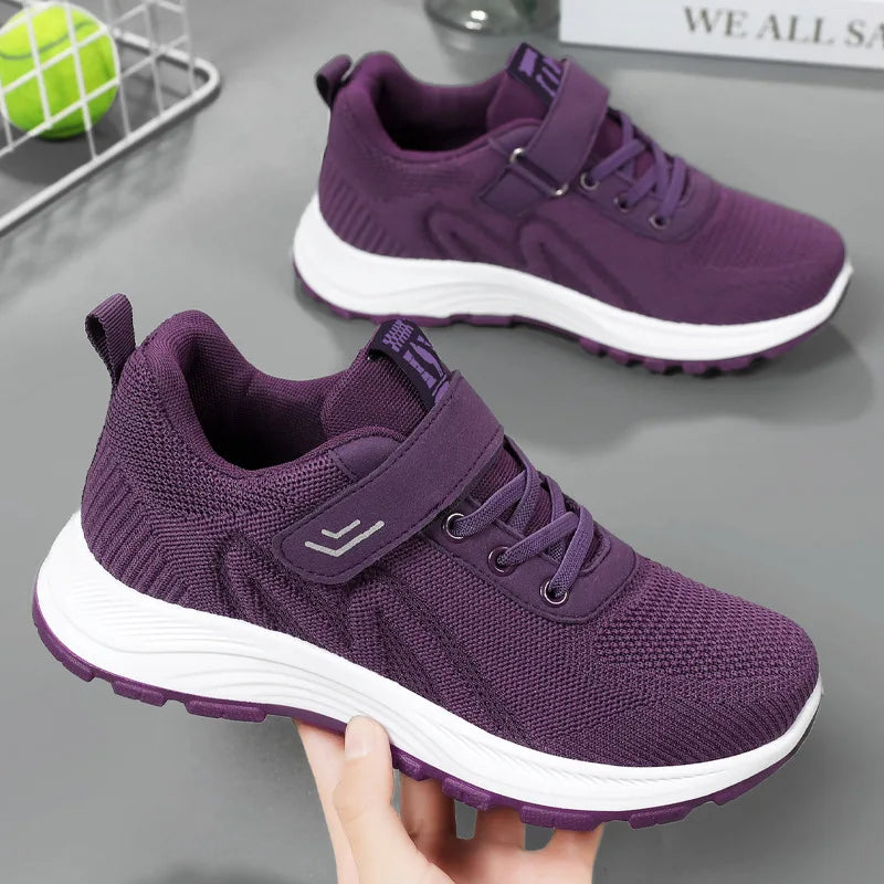 Kvinders Sneakers Åndbar Mesh Casual Gummisål 0