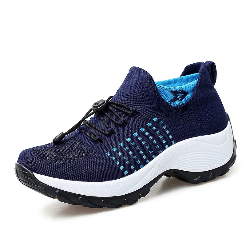 Kvinders Sneakers Platform Åndbart Stof 1