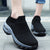 Kvinders Sneakers Platform Åndbart Stof Gummi 5