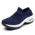 Kvinders Sneakers Sporty Åndbart Stof Gummi Sål 10