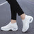 Kvinders Sneakers Sporty Åndbart Stof Gummi Sål 5