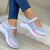 Kvinders Sneakers Strikket Casual Gummi Sål 3