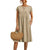 Kvinders Sommerkjole Empire Stil Let Materiale 0